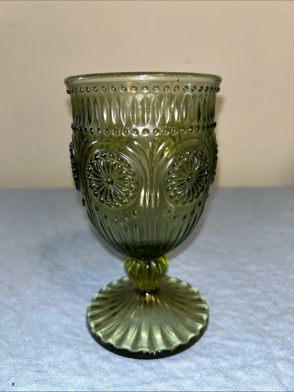 Shannon Crystal by Godinger, Medallion Collection Plate and Goblet